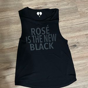 Workout muscle tee - Rosé is the new black